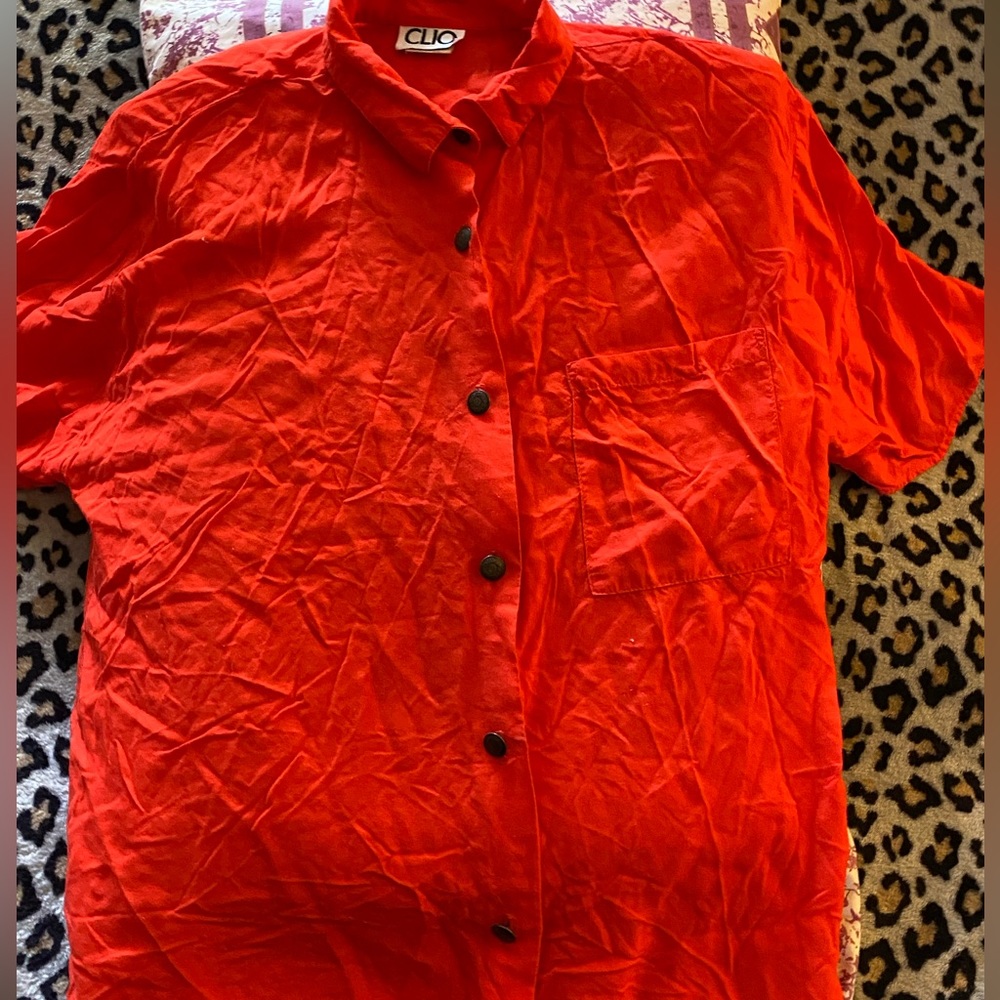 Clio Tangerine Blouse
